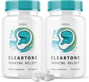 (2パック) Cleartoneの丸薬 - 公式の式 - Cleartone Tinnitusの補聴器、明確な調子の丸薬の補聴器の補聴器の最大の強さの方式の明確な調子の高度のビタミンの補足(120のカプセル)