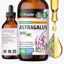 BIO KRAUTER Astragalus Tincture - 免疫サポートのためのAstragalus Root抽出物 - アルコールと砂糖無料 - 高吸収 - ビーガンドロップ 4 Fl.Oz.