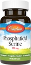 カールソン - Phosphatidyl の穀物、100 の mg、非 GMO、頭脳機能、90 の Softgels