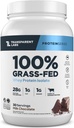 Transparent Labs Grass-Fed Whey Protein Isolate - Naturally Flavored, Gluten Free Whey Protein Powder with 28g of Protein per Serving & 9 Amino Acids - 30 Servings, Milk Chocolate