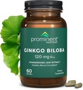 強力な栄養のGinkgoのBiloba 120mg - GinkgoのBilobaの葉のエキス、サポート メモリ及び焦点-ビーガン、非GMO、グルテンフリー、大豆フリー、60日の供給- 1パック