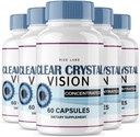rize labs (5 Pack) Clear Crystal Vision Supplement, Clear Crystal Vision for Blurry Eyes, ClearCrystal Vision to Support Healthy Eye Functions, Clear Crystal Vision Formula Reviews (300 Capsules)