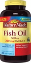 Nature Made 1200mg of Fish Oil, 2400 per Serving, 360mg of Omega-3, 300 Softgels, 300 Count (Pack of 1)