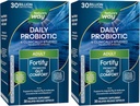 Nature's Way Fortify Daily Probiotic + Prebiotic for Men and Women, 30 Billion Live Cultures, Digestive and Immune Health Support* Supplement, 30 Capsules (Pack of 2)