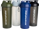 Smartshake Lite 4-Pack Protein Shaker Bottle 1000 ml | 34 oz - Leakproof Screw-on Lid - BPA Free – Unisex - Mist Gray, Army Green, Black, Navy Blue