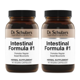Dr. Schulzeの腸の式#1 - コロンの健康サポートのための腸の動きの補足 - ブロッティング&便秘援助 - 腸の清潔 - オールナチュラル - 植物ベースの - ビーガン - 90 カウント(2パック)