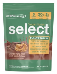 PEScienceはビーガンプロテインパウダーを選択, 植物ベースのプロテインパウダー, 驚くべき味, 滑らかなテクスチャ, エンドウ豆と玄米ブレンド, 乳フリー, グルテンフリー, グルテンフリーチョコレートピーナッツバター, 5 サービング