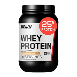 健康パフォーマンス栄養, BPN Whey Protein + Casein Protein Powder Blend, Peanut Butter, 25g Protein perサービングサポートリーンマッスルリカバリ, 27 サービング, サードパーティテスト