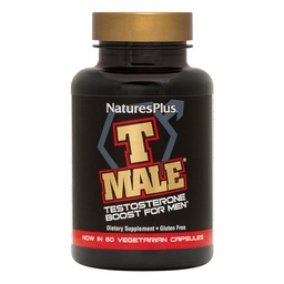 NaturesPlus T男性 - 60 ベジタリアンカプセル - 筋肉の利益を促進します。 & スタミナ, 気分の強化 - グルテンフリー - 30 総サービング