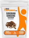 BulkSupplements.com Eleutheroパウダー - Siberian Ginsengパウダー、Eleutherocococcus sendicosus、Ginsengハーブサプリメント - Gluten無料、給食1kg当たり500mg(2.2ポンド)(パッケージ1)