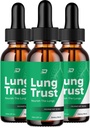 Lung Trust Liquid Supplement, Lung Trust Drops, Lung Trust Advanced Formula Drops - Maximum Strength, LungTrust Drops Support Reviews (3 Pack - 3 Month Supply)