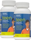 GNC Milestones Teen Multivitamin for Boys 12-17, Twin Pack, 120 Caplets per Bottle, Supports Energy Production and Muscle Function