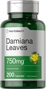 Horbäach Damiana Leaf 750mg | 200 Capsules | Non-GMO, Gluten Free Supplement