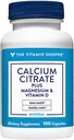 カルシウムCitrate+Magnesium&Vitamin Dの複数のミネラル骨の健康の補足、ビタミンDの援助の吸収、カルシウム999mg、マグネシウム567mgのビタミンD 1日の線量(100のカプセル)ごとのビタミンD 612IUのビタミンShoppe