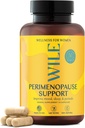 WILE Menopause and Perimenopause Supplements for Women with Ashwagandha - Menopausal Symptoms Relief for Stress, Hot Flashes, Night Sweats - Healthy Sleep & Hormone Balance Support, Vegan, 30 Servings