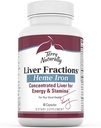 Terry Naturally Liver Fractions - Endurance & Energy Support with Gentle Iron - Dietary Supplement Supports Healthy Red Blood Cell Formation - Iron Supplement for Liver Health - 90 Capsules