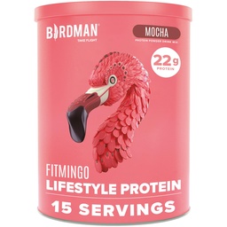 BIRDMAN Fitmingoビーガンプロテインパウダーとイノシトール、コラーゲンブースター、ヒアルロン酸とビタミン | 低炭水化物、乳フリー、低カロリー | 23g 植物ベース 青ベリープロテインパウダー ミオイノシトール