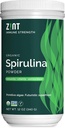 Zint Spirulina Powder, Organic (12 oz): Premium Immune Support Supplement, Blue-Green Algae, Immunity Booster, Non-Irradiated Vegan Protein