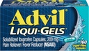 Advil Liqui-Gelsの液体はカプセル、200のmg - 160のct、2のパックを満たしました
