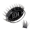 Lashify Extreme Ice 14mm Gossamer DIY Eyelash Extensions Refill, the First Ever Dual-Fibered Lash that Features Both Thin and Thick Fibers, Black, Easy False Lashes