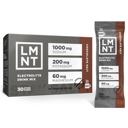 ドリンク LMNT ゼロシュガー ホットチョコレート、コーヒーミキサー - チョコレートソルト | ドリンクミックス | 30カウント