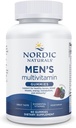 Nordic Naturals Men's Multivitamin Gummies, Mixed Berry - 60 Gummies - Support for Healthy Bones, Blood Vessels, Energy & Immunity - Non-GMO, Vegetarian - 30 Servings