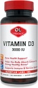 Olympian Labs Vitamin D3 3000 Iu 100 Capsules Supporting Strong Bones