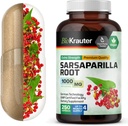 BIO KRAUTER Sarsaparilla Root カプセル - 1000 mg 強度 - 250 ビーガンサルサパリヤ エキス キャップ - いいえ フィラー