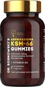 SosnowskiのBioActive KSM-66 Ashwagandha Gummies | ビタミンD2(60グミ)による750mg Ashwagandha抽出物
