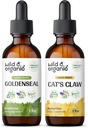 ワイルド&オーガニックゴールデンシール チンキ 2 fl oz & 猫 爪 チンキ 4 fl oz