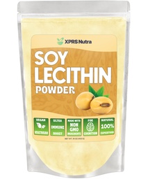 XPRS Nutraの大豆のレシチンの粉の食品等級の脂肪の乳化剤 - 調理、ベーキングおよび多くのために適した - ビーガン友好的な大豆のレシチンの粉の調理援助(16のOunce)