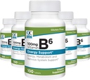 Quality Choice Vitamin B6 100 mg Tablets (Pack of 5)