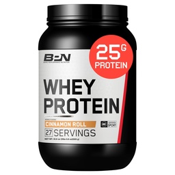 BARE PERFORMANCE NUTRITION, BPN Whey Protein + Casein Protein Powder Blend, Cinnamon Roll 25g Protein perサービングサポートリーンマッスルリカバリ, 27 サービング, サードパーティテスト済み