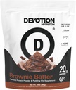 Devotionの栄養物の蛋白質の粉のBrownieの餌– 20gのWheyの隔離剤及びCaseinの蛋白質のブレンド–加えられた砂糖、低い炭水化物、グルテンフリー、Keto-Friendly、1g MCTのKosher - 2lb ポーチ