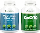 Magnesium Glycinate 400mg + CoQ10 100mg with Organic Olive Oil Bundle - 270 Tablets & 240 Softgels