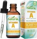 Why Not Natural Vitamin A Drops 10000 IU - Liquid retinyl Palmitate with Coconut MCT Oil, Vegan VIT A Supplement for Skin - 1 oz sublingual Tincture