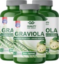 GRAVIOLA MAX - Pure Graviola Extract Supplement - Soursop (Annona muricata) -Immune System Booster & Antioxidants in Each Capsule of Pure Graviola (3 Units)