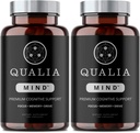 Qualia 心 Nootropics 105 ct 2-Pack | 記憶、焦点、精神的エネルギー、および Ginkgo biloba、アルファ GPC、Bacopa モニーリ、DHA の集中のためのトップ ブレインの補足、(6 週の供給)