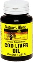 Nature's Blend Cod Liver Oil 100 Softgels
