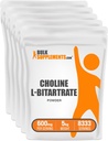 BulkSupplements.comコリンBitartrateパウダー - コリンL-Bitartrate、コリンサプリメント - Gluten無料、サービングあたり600mg、5kg(11ポンド)(5のパッケージ)