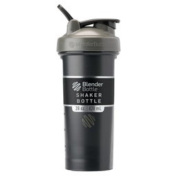 BlenderBottle古典的なV2シェーカーボトルは、タンパク質シェイクスとプレワークアウト、28-オンス、グレー/ブラック、ブラックシャドウに最適です