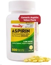 Timely Low Dose Aspirin 81mg for Adults - Pain Reliever for Minor Aches & Fever Reducer - Compared to The Active Ingredient in Bayer - Low Strength Enteric Coated Aspirin - 500 Tablets