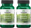 Swanson Glucohelp Banaba Extract - Standardized 1.33 mg 60 Sgels (2 Pack)