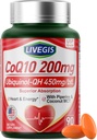 CoQ10 200mg Softgels、超CoQ10 Ubiquinone 200mgWithのココナッツMCTオイル、5Xの優秀な吸収、中心の健康及びエネルギーのためのCoenzyme Q10の補足- 90の計算