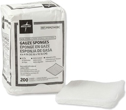 Medlineの非Sterileの綿によって編まれるガーゼのスポンジ、8の層、傷のドレッシングおよびクリーニングのための理想、4000の箱