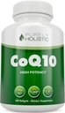 純粋にホリスティックCoQ10 100mg - 240 SoftGels - 8ヶ月の供給 - Ubiquinone Coenzyme Q10サプリメント - 有機オリーブオイル - Soy Free Co Q 10 - アメリカ製