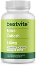 BESTVITE 黒コホッシュ 540mg (240 ベジタリアンカプセル) - ない Stearates - No fillers - 完全菜食主義者の非GMO - グルテンフリー