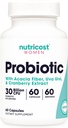 Nutricost Probiotic for Women 30 Billion CFU, 60 Capsules - Complex with Acacia Fiber, Uva Ursi & Cranberry Extract, Non-GMO & Gluten Free