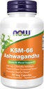 NOW Supplements, KSM-66 Ashwagandha®, Stress and Sleep Support, 90 Veg Capsules